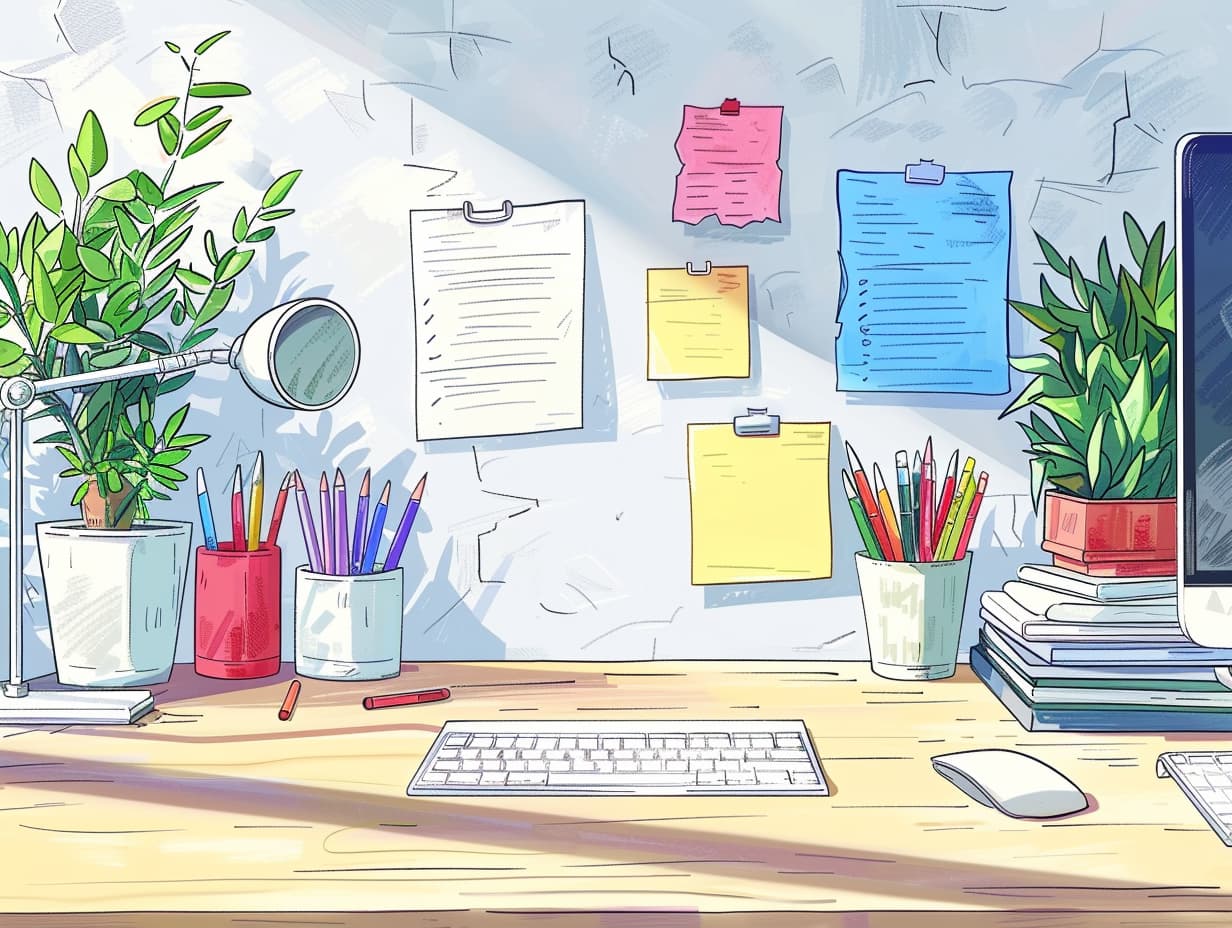 traveller3017 modern cartoon styleOn the desk there are also pe 731e777d f9f0 47e8 9dc2 b0bbbb54e19e