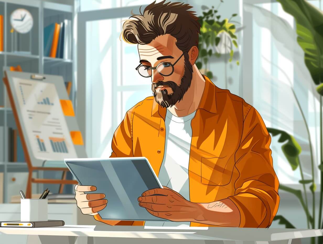 traveller3017 modern cartoon styleThe specialist is attentively c0b7c31d 28b1 4e29 b386 f1bbe93a2a3b