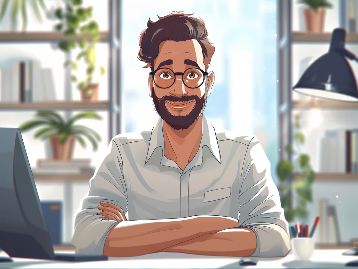 traveller3017 modern cartoon styleThis person should exude prof ffea8b6f 94ef 49e0 bc4f 76a39ba14fac