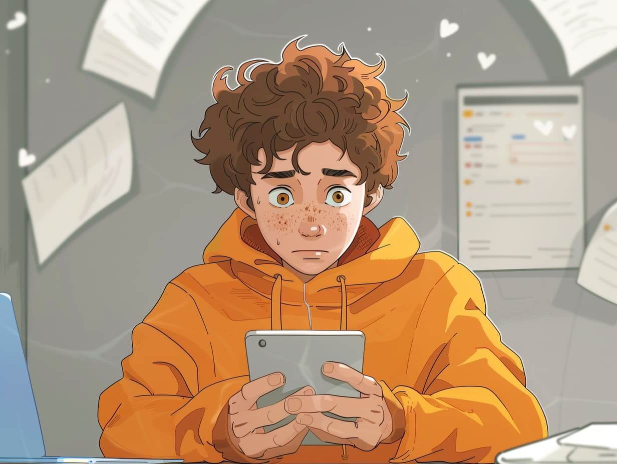 traveller3017 modern cartoon style The person appears contempla 3c992679 3b85 4ac7 a546 627c5c2b74a8